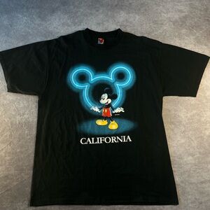 Vintage 90s Mickey Unlimited California T-Shirt XL Size